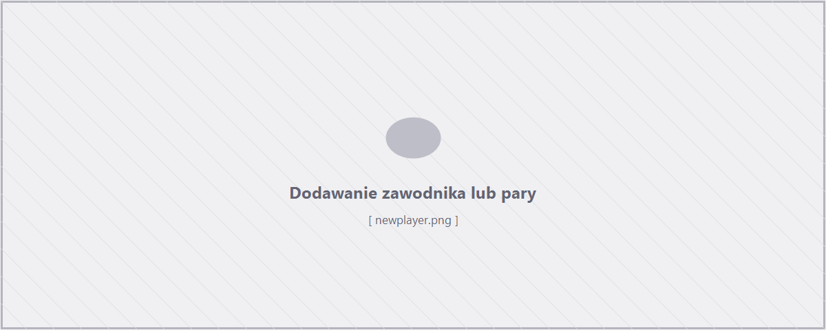 Dodawanie zawodnika lub pary