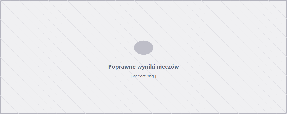 Poprawne wyniki meczów