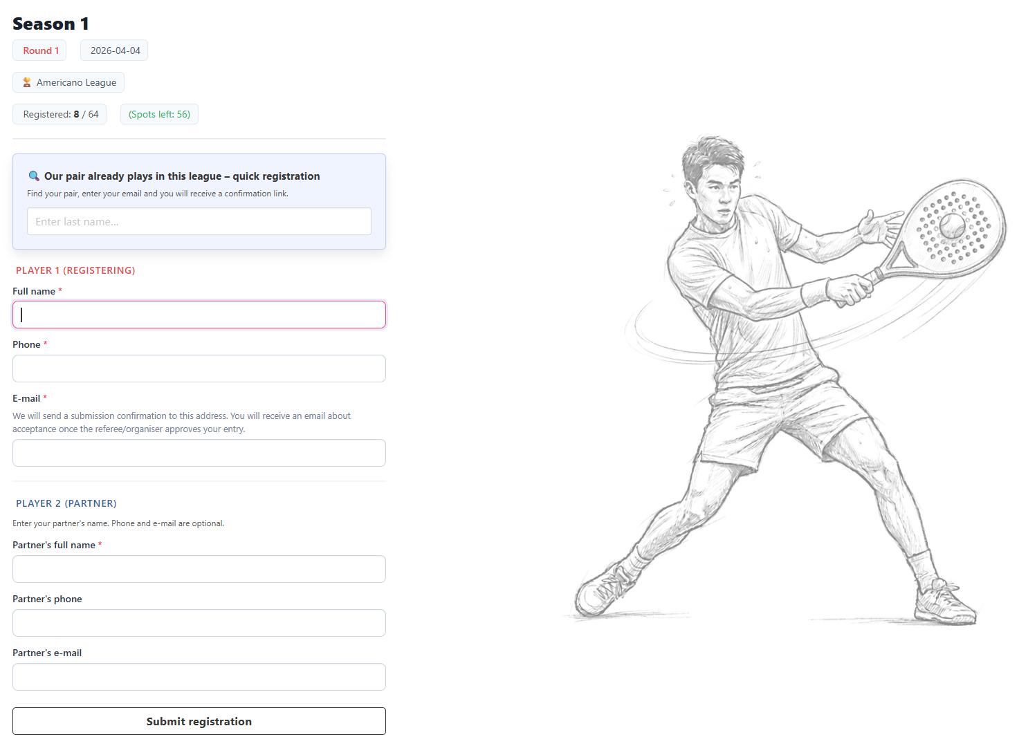 Entry form